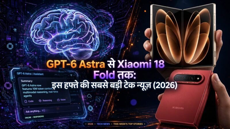 GPT-6 Astra से Xiaomi 18 Fold तक: इस हफ्ते की सबसे बड़ी टेक न्यूज़ (2026)